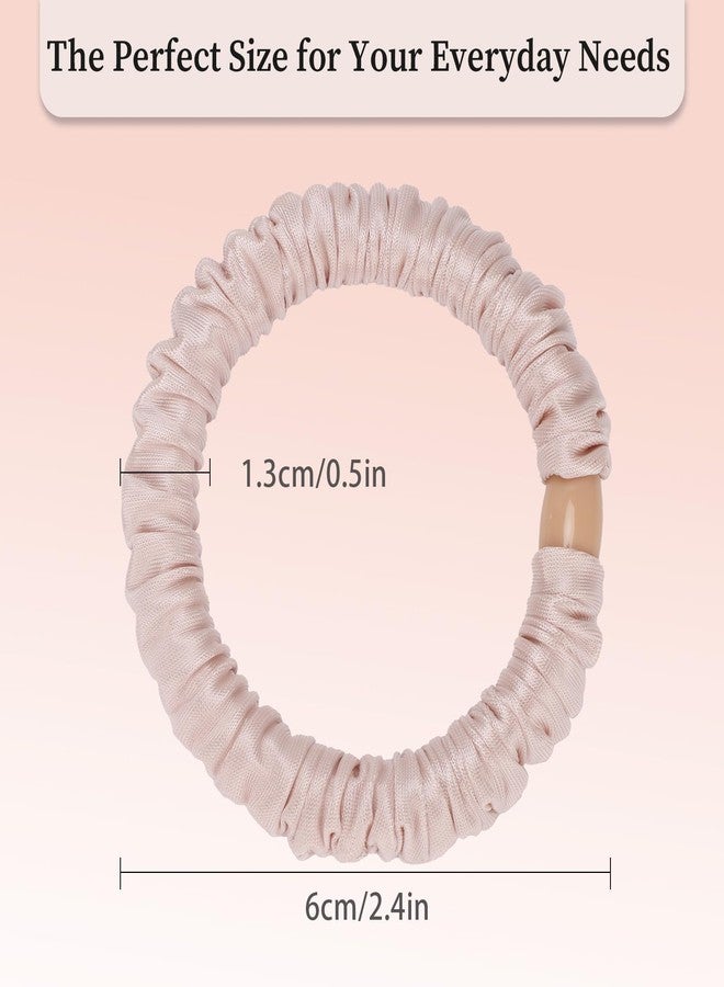 JessLab No Damage Satin Scrunchies, No Crease Hair Ties for Women, Gentle on Fine & Curly Hair, Sleeping, Party, 10-Piece - Image 2